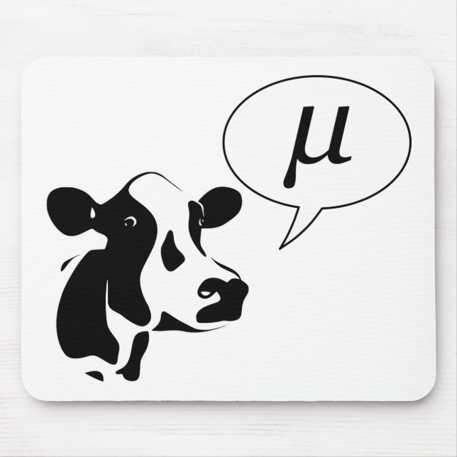 Scientific Cow Goes Mu Mouse Mat (Front)