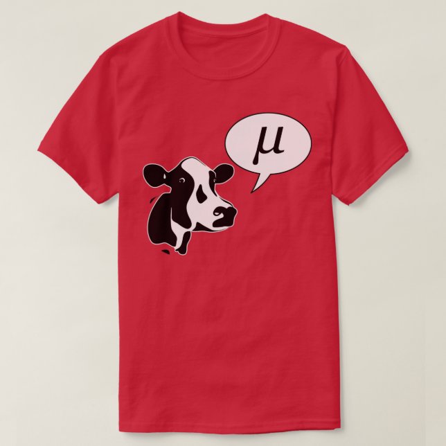 Scientific Cow Goes Mu T-Shirt (Design Front)