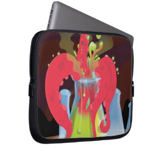 Scientific experiment flask Monster Laptop Sleeve