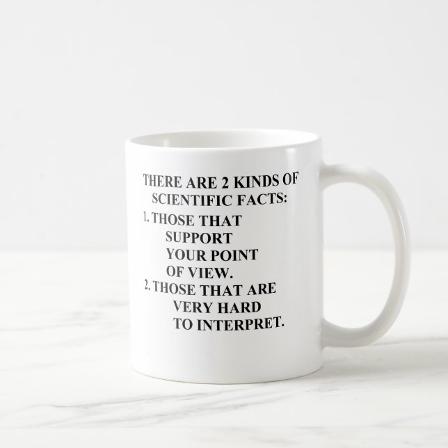 scientific facts, scientific facts coffee mug (Right)
