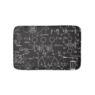 Scientific Formulas: Chalkboard Calculations Patte Bath Mat