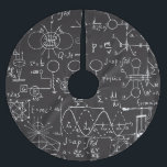 Scientific Formulas: Chalkboard Calculations Patte Brushed Polyester Tree Skirt<br><div class="desc">Physical formulas, graphics and scientific calculations on chalkboard. Vintage hand drawn illustration laboratory seamless pattern Merge art and science in a lab-themed pattern of illustrations on chalkboard. Chalkboard equations flow, science in every line. scientific, laboratory, physics, equation, drawing, chalk, math, symbol, decorative, science, code, pattern, chalkboard, background, illustration, decor, education,...</div>
