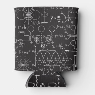 Scientific Formulas: Chalkboard Calculations Patte Can Cooler