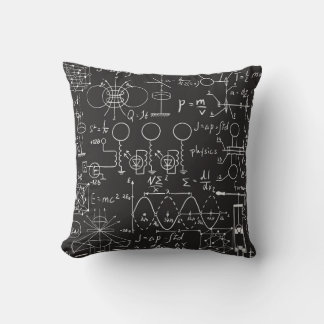 Scientific Formulas: Chalkboard Calculations Patte Cushion