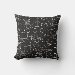 Scientific Formulas: Chalkboard Calculations Patte Cushion