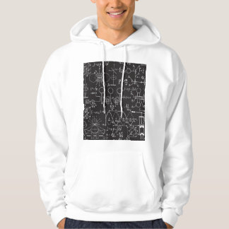 Scientific Formulas: Chalkboard Calculations Patte Hoodie