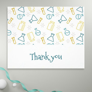 Scientific Laboratory Flask Test Tubes Thank You Flyer