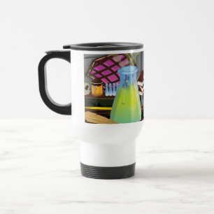 Scientific Laboratory with flasks and equipment Travel Mug