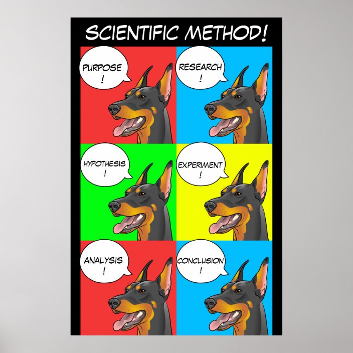 Scientific Method Dog Poster for Teachers Zazzle.co.uk
