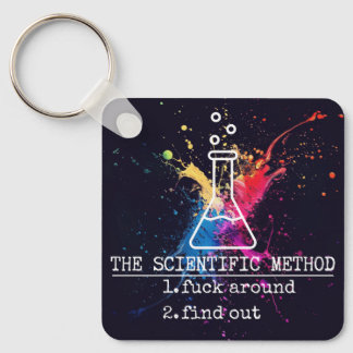 Scientific Method FAFO Keychain