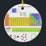 Scientific Periodic Table of the Elements Ceramic Tree Decoration<br><div class="desc">The periodic table of the elements makes a wonderful image for our gifts. For the scientific scientist in your life.</div>