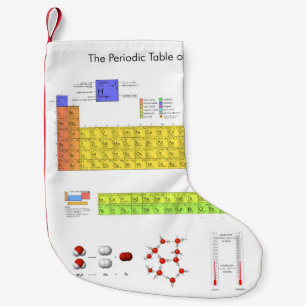 Scientific Periodic Table of the Elements Small Christmas Stocking