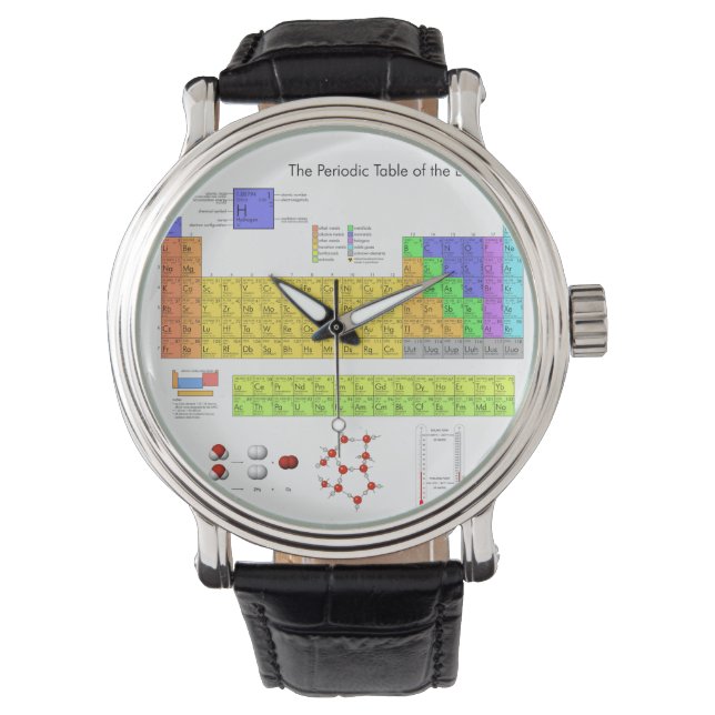 Scientific Periodic Table of the Elements Watch (Front)