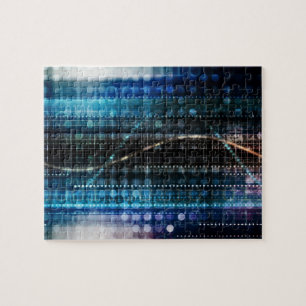 Scientific Research and Genetic DNA Science Jigsaw Puzzle