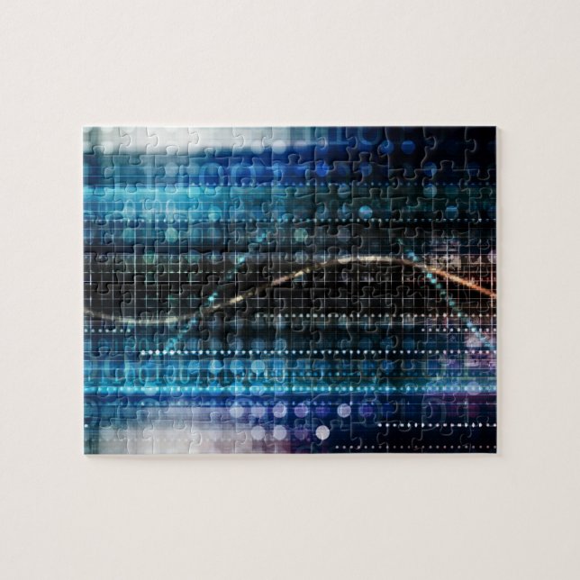 Scientific Research and Genetic DNA Science Jigsaw Puzzle (Horizontal)
