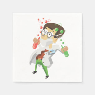 Scientific Test Tubes Napkin