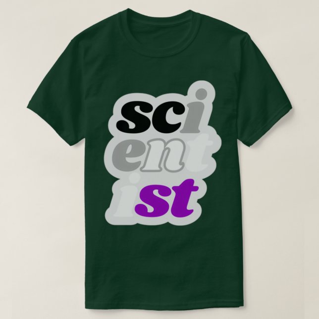 scientist asexual vertical no border T-Shirt (Design Front)