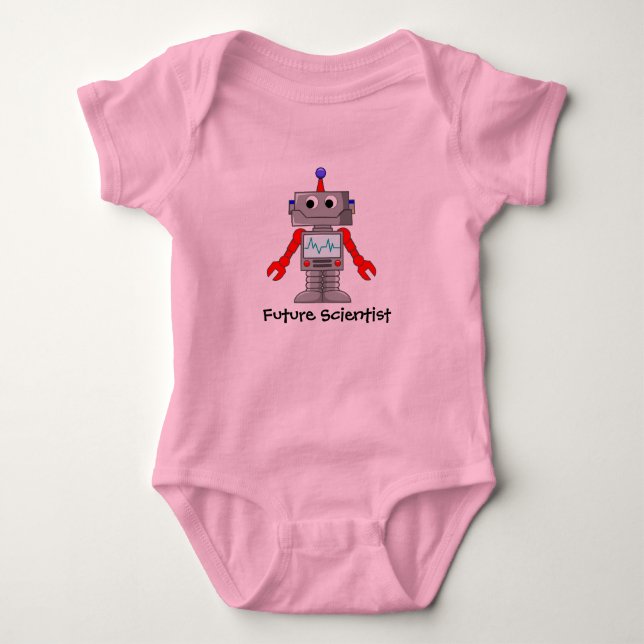 Scientist Baby Bodysuit (Front)