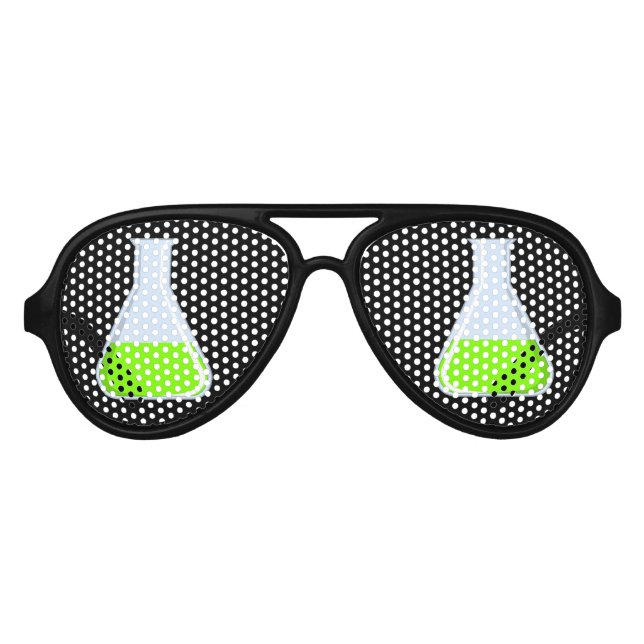 Scientist Biologist Laboratory Fun Party Aviator Sunglasses (Front)