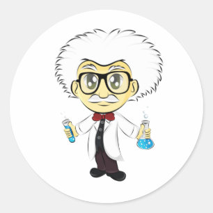 Scientist Classic Round Sticker