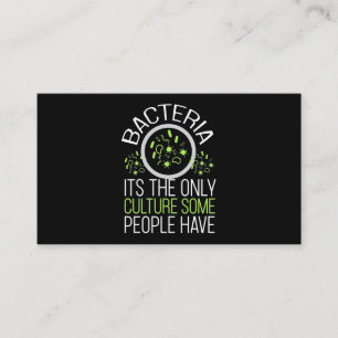 Scientist Gift Bacteria It Is The Only Culture Business Card