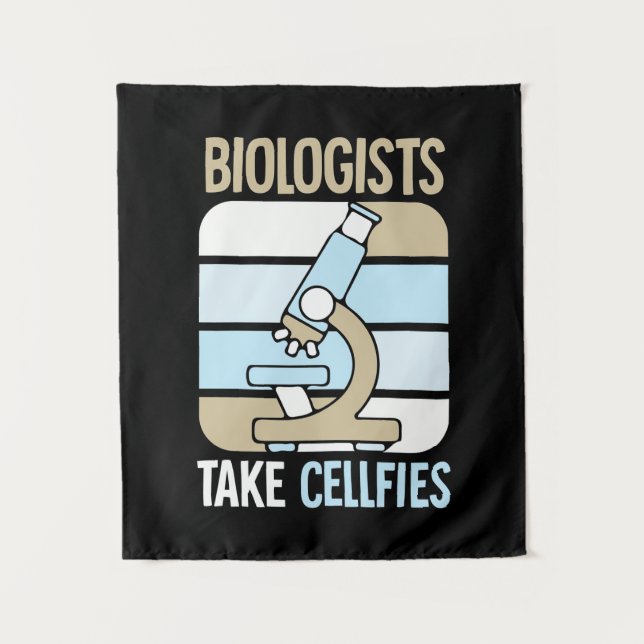 Scientist Gift | Biologists Take Cellfies Tapestry (Front)