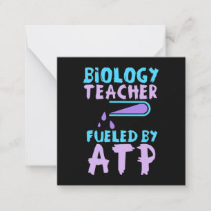 Scientist Gift   Biology Teacher Fuelled By ATP Card
