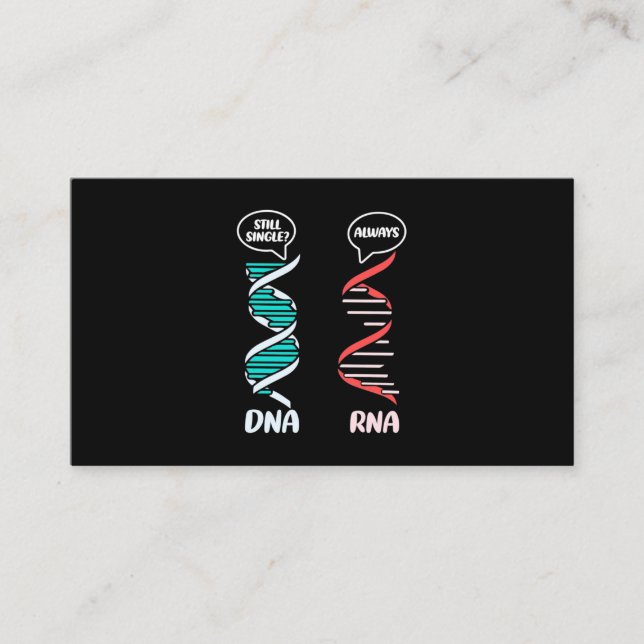 Scientist Gift | Biology Teacher Rna Business Card (Front)