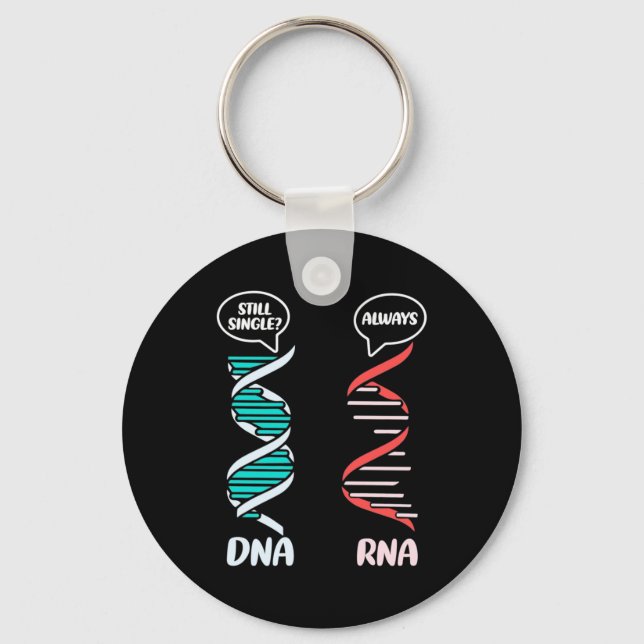 Scientist Gift | Biology Teacher Rna Key Ring (Front)
