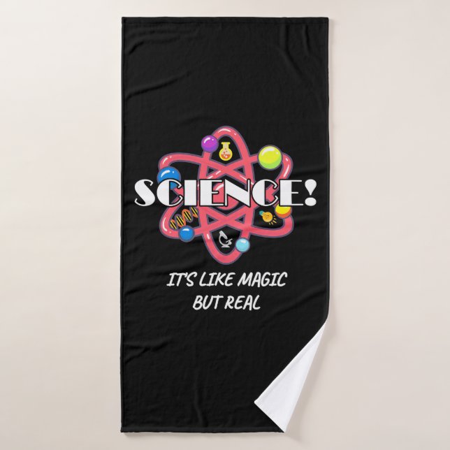 Scientist Gift | Chemistry Science Is Like Magic Bath Towel (Bath Towel)