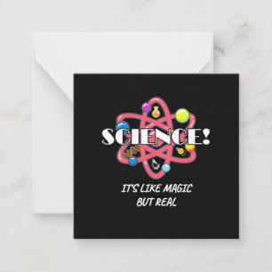 Scientist Gift   Chemistry Science Is Like Magic Card