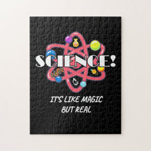 Scientist Gift Chemistry Science Is Like Magic Jigsaw Puzzle