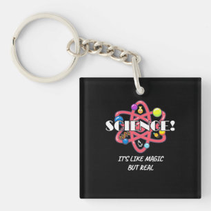 Scientist Gift Chemistry Science Is Like Magic Key Ring