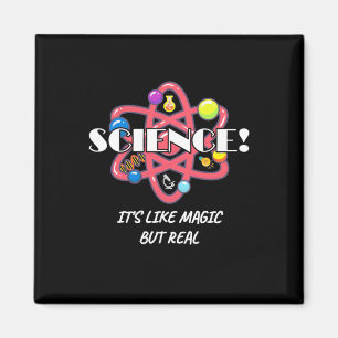 Scientist Gift   Chemistry Science Is Like Magic Magnet