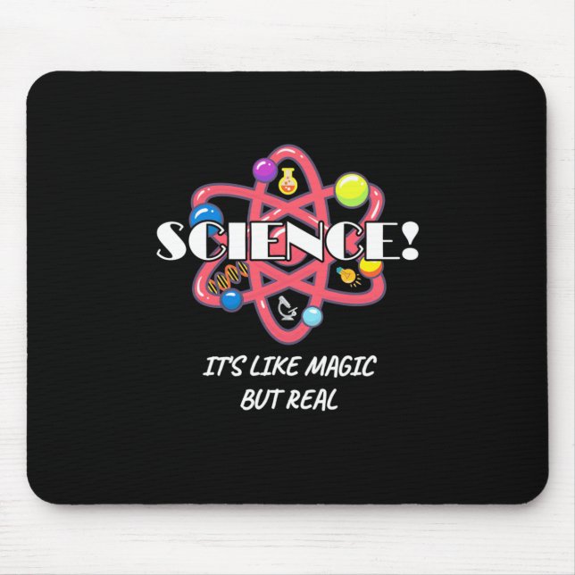 Scientist Gift | Chemistry Science Is Like Magic Mouse Mat (Front)