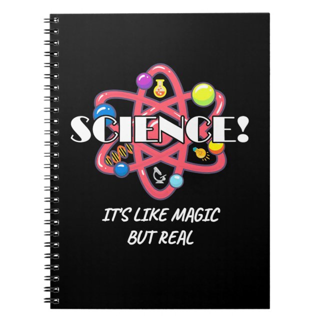 Scientist Gift | Chemistry Science Is Like Magic Notebook (Front)
