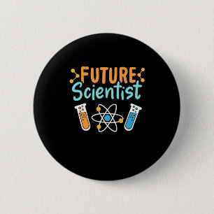 Scientist Gift Future Scientist 6 Cm Round Badge
