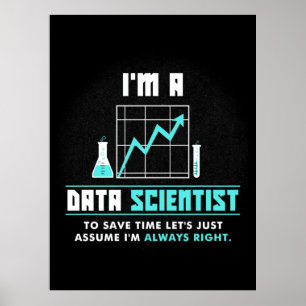 Scientist Gift   I Am A Data Scientist Poster