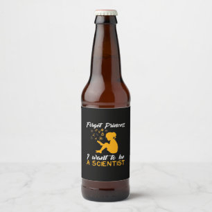 Scientist Gift   I Am Future Scientist Beer Bottle Label