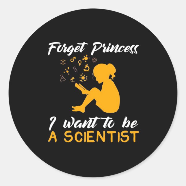 Scientist Gift | I Am Future Scientist Classic Round Sticker (Front)