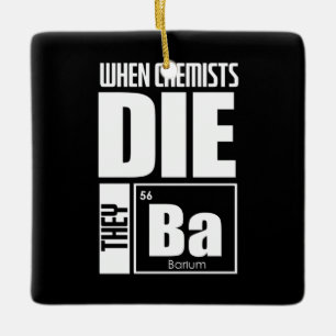 Scientist Gift   Lovely Chemistry Ceramic Ornament