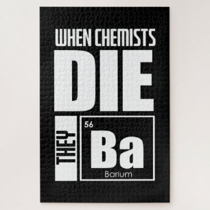 Scientist Gift   Lovely Chemistry Jigsaw Puzzle
