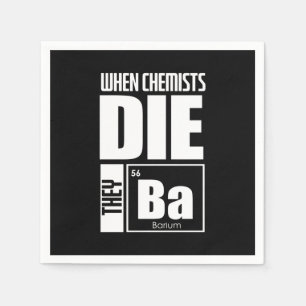 Scientist Gift Lovely Chemistry Napkin