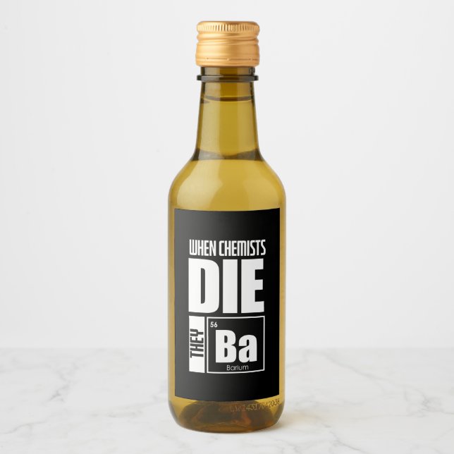 Scientist Gift | Lovely Chemistry Wine Label (Front)