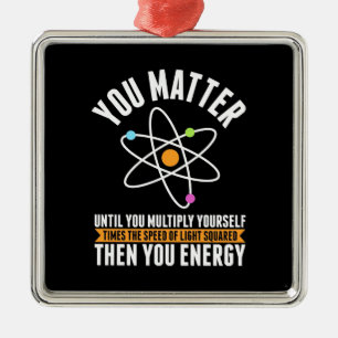 Scientist Gift Physicist Science Matter Metal Tree Decoration