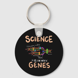 Scientist Gift Science Is In My Genes Key Ring