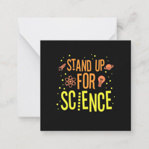 Scientist Gift Stand Up For Science Card