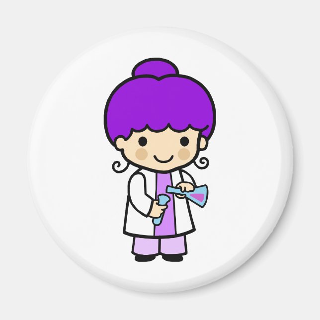 Scientist Girl 2 Magnet (Front)