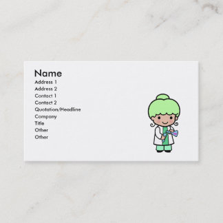 Scientist Girl Business Card