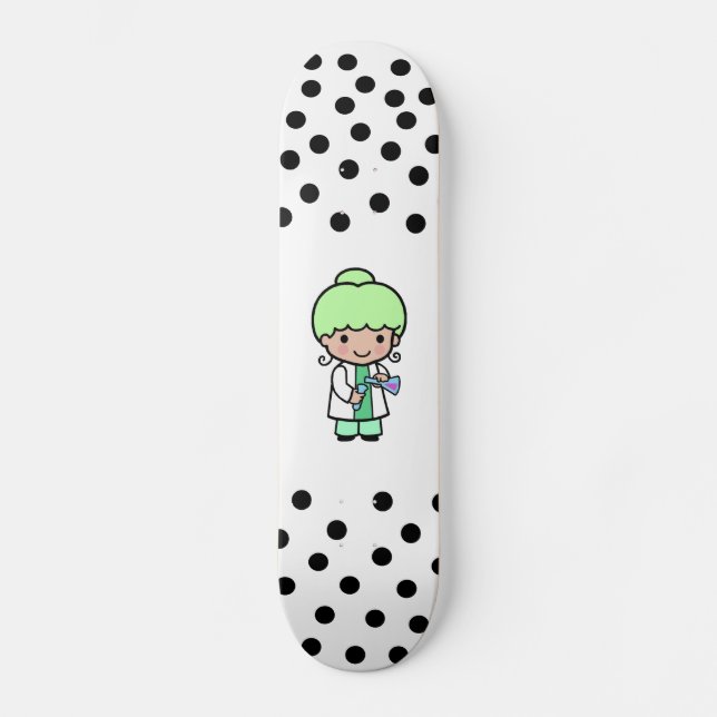 Scientist Girl Skateboard (Front)